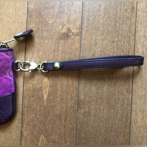 Purple Velour Y2K Juicy Couture Wristlet - Picture 6 of 9